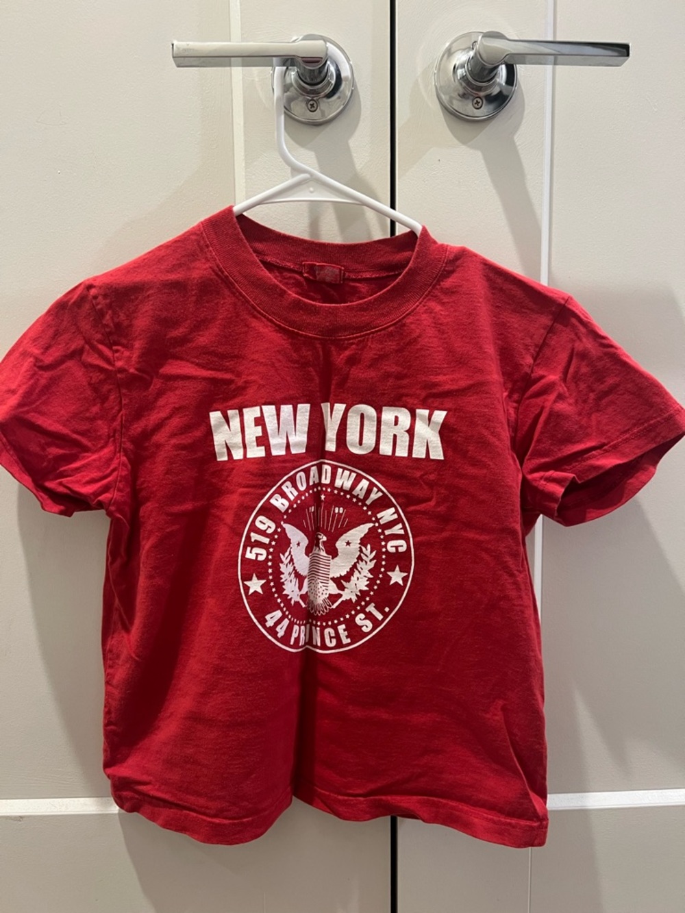 Brandy Melville Red New York Graphic Tee